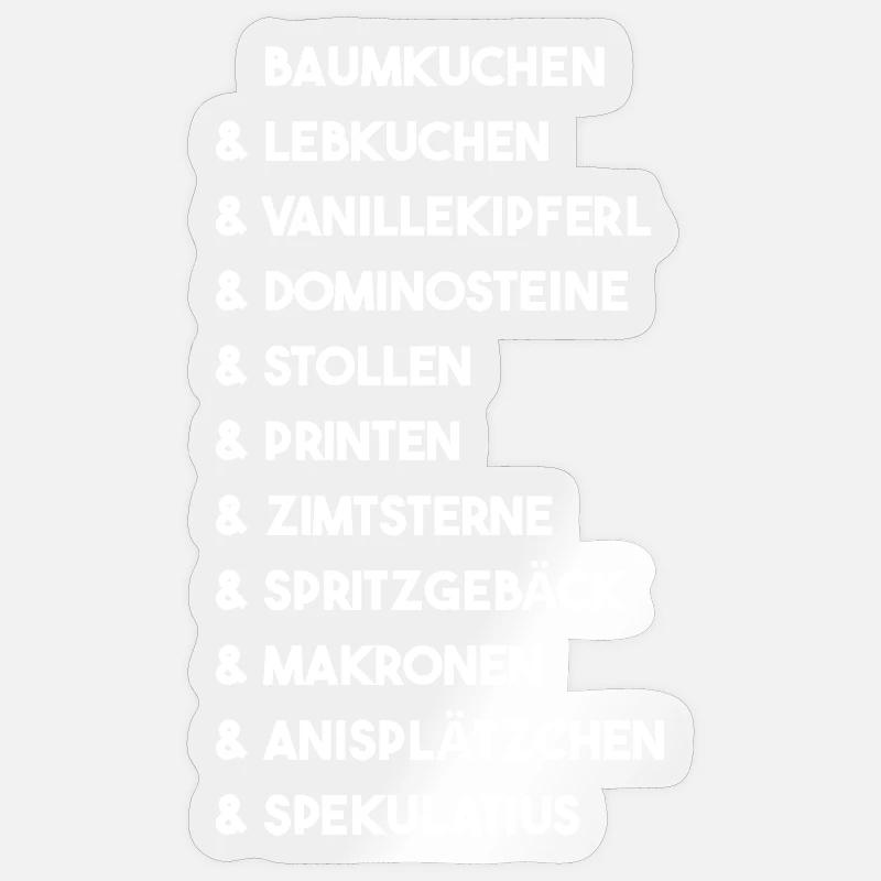 Idée cadeau de snacking de NOËL Marché de Noël Sticker taille S (10 x 10 cm)