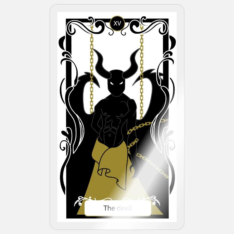 Devil - Sticker size S (10 x 10 cm) - transparent glossy