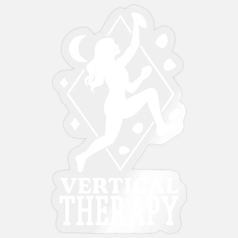 Vertical Therapy: Bouldering & Climbing Boho Design Sticker size S (10 x 10 cm)