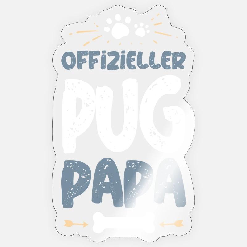 Carlin - Sticker taille S (10 x 10 cm) - brillant transparent