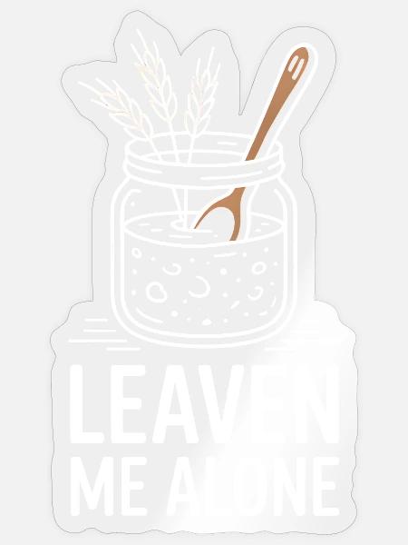 Lass Mich Allein Kräuterglas - Sticker Größe S (10 x 10 cm) - Transparent glänzend