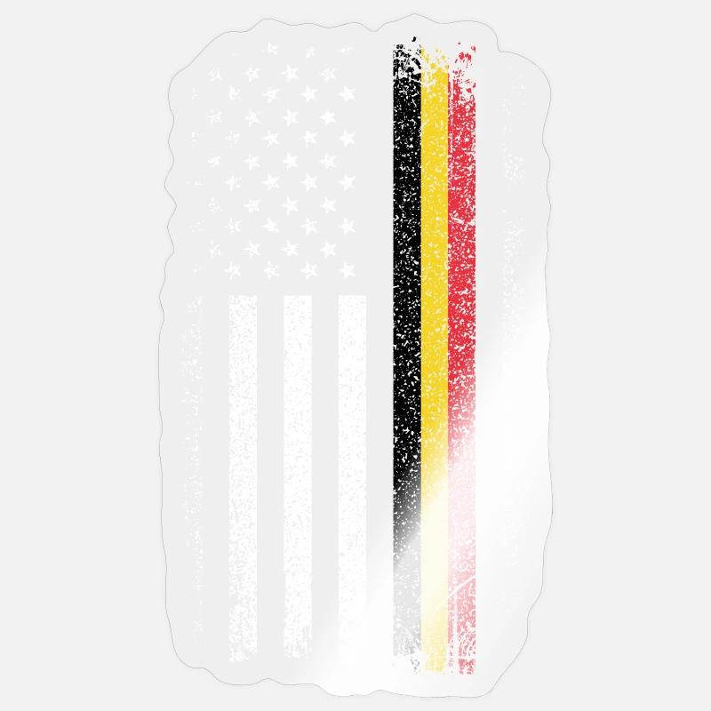 Distressed Flag Stripes Remix Sticker size S (10 x 10 cm)