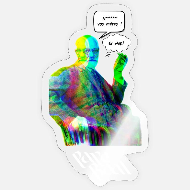 FREVD NVM - Sticker taille S (10 x 10 cm) - brillant transparent
