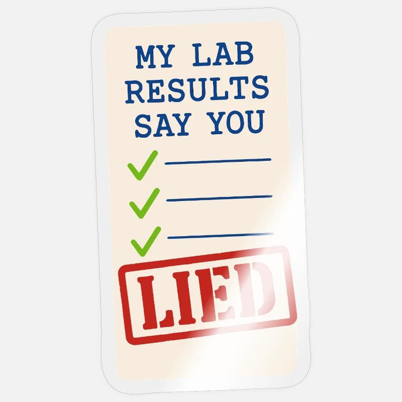 Forensic Chemist Crime Lab Toxicology - Sticker size S (10 x 10 cm) - transparent glossy