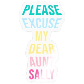 Professeur de mathématiques Dire Professeur de mathématiques drôle - Sticker taille S (10 x 10 cm) - brillant transparent - Devant