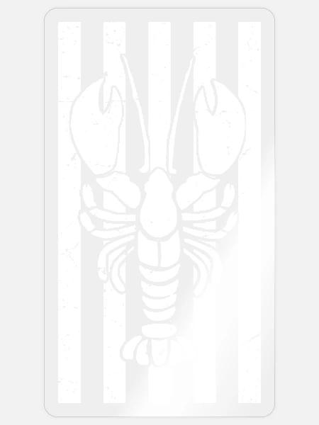 lobster - Sticker Größe S (10 x 10 cm) - Transparent glänzend