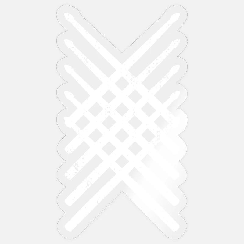Drumsticks Sticker size S (10 x 10 cm)