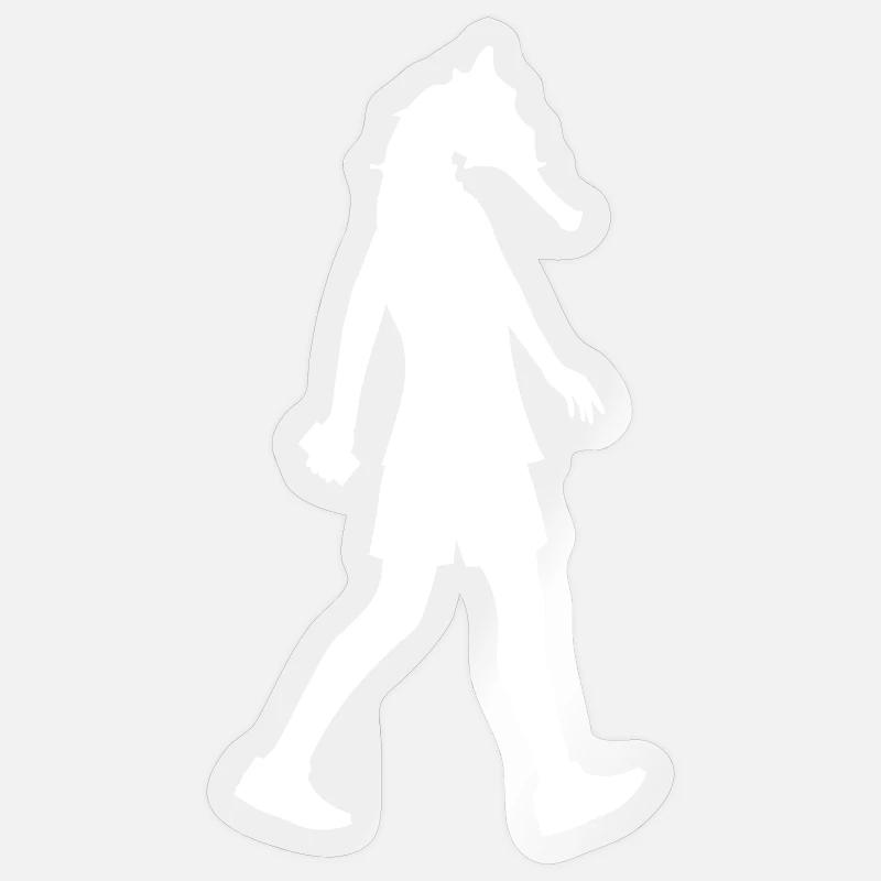 Fille hippocampe Sticker taille S (10 x 10 cm)