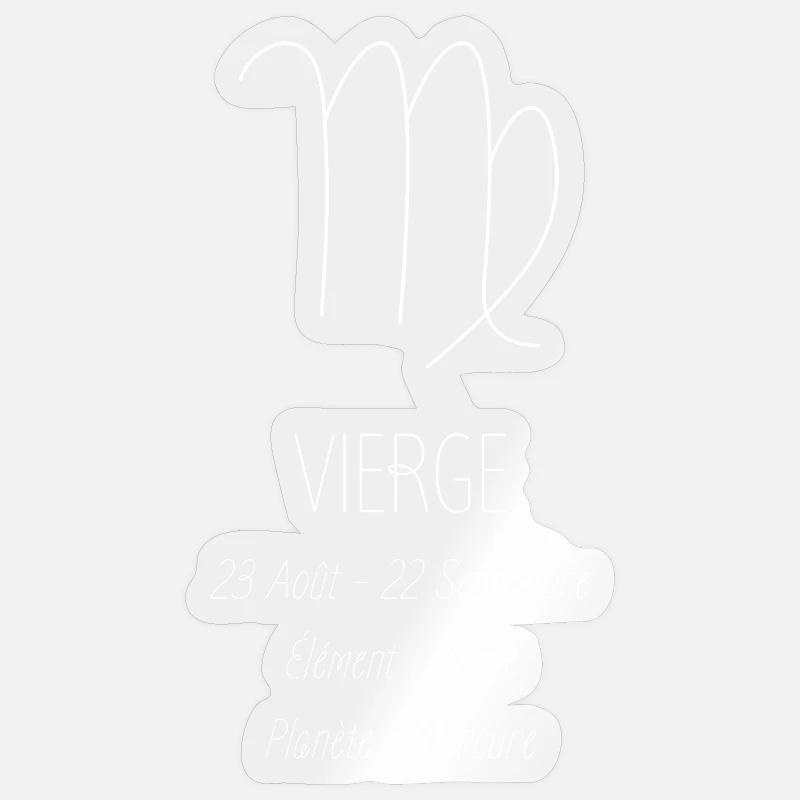Zeichen der Jungfrau Maria - Sticker Größe S (10 x 10 cm) - Transparent glänzend
