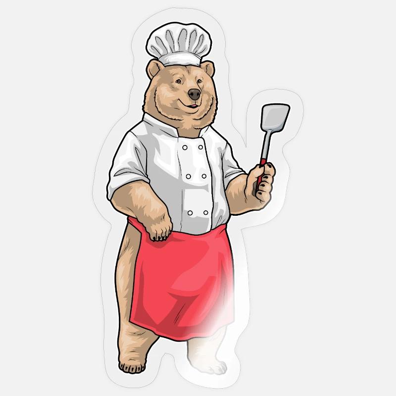 Cuisson à la spatule Bär Koch Sticker taille S (10 x 10 cm)