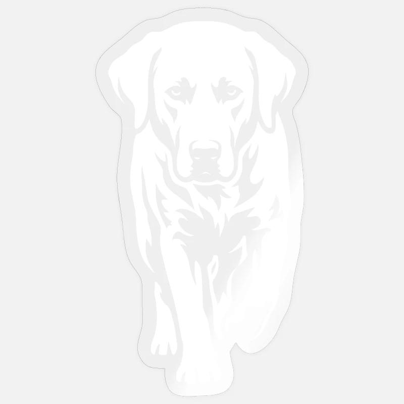 Labrador – Timeless elegance - Sticker size S (10 x 10 cm) - transparent glossy