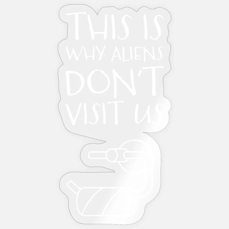 C’est pourquoi ils restent à l’écart - Sticker taille S (10 x 10 cm) - brillant transparent