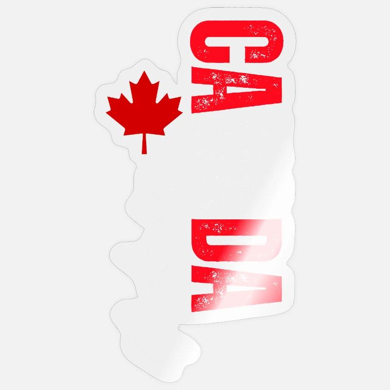 Made in Canada, vertical design Sticker size S (10 x 10 cm)