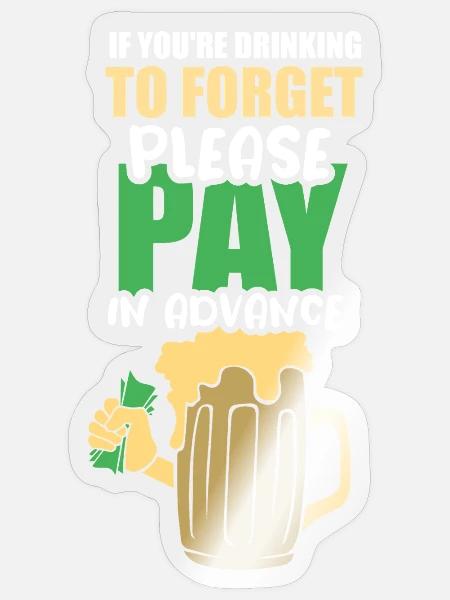 Kellner Barkeeper Ober Bar Bartender barchef - Sticker Größe S (10 x 10 cm) - Transparent glänzend