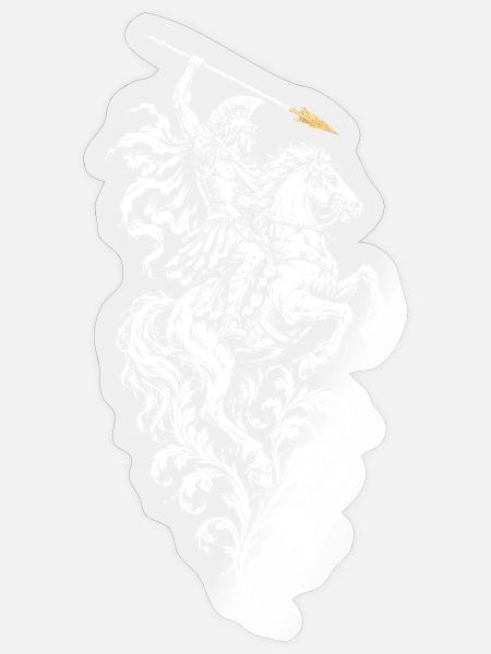 Der Löwe der Arena - Sticker Größe S (10 x 10 cm) - Transparent glänzend