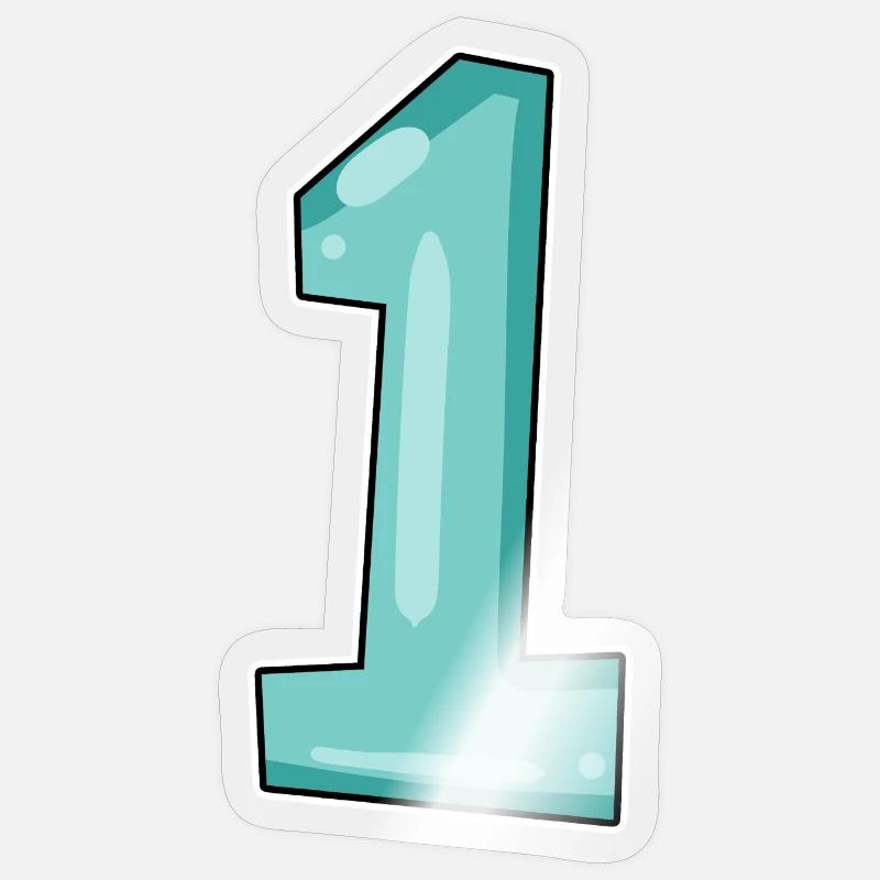 1 - Sticker taille S (10 x 10 cm) - brillant transparent