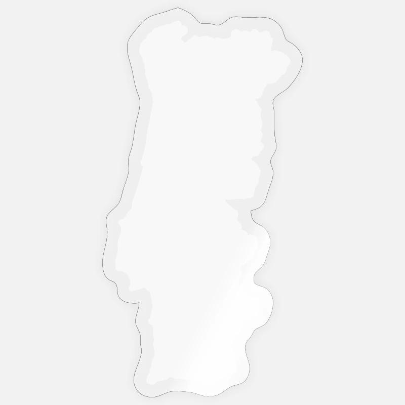 Geographic Contour Silhouette Sticker size S (10 x 10 cm)