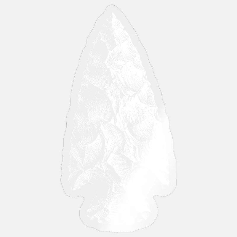 Pfeilspitze - Sticker Größe S (10 x 10 cm) - Transparent glänzend