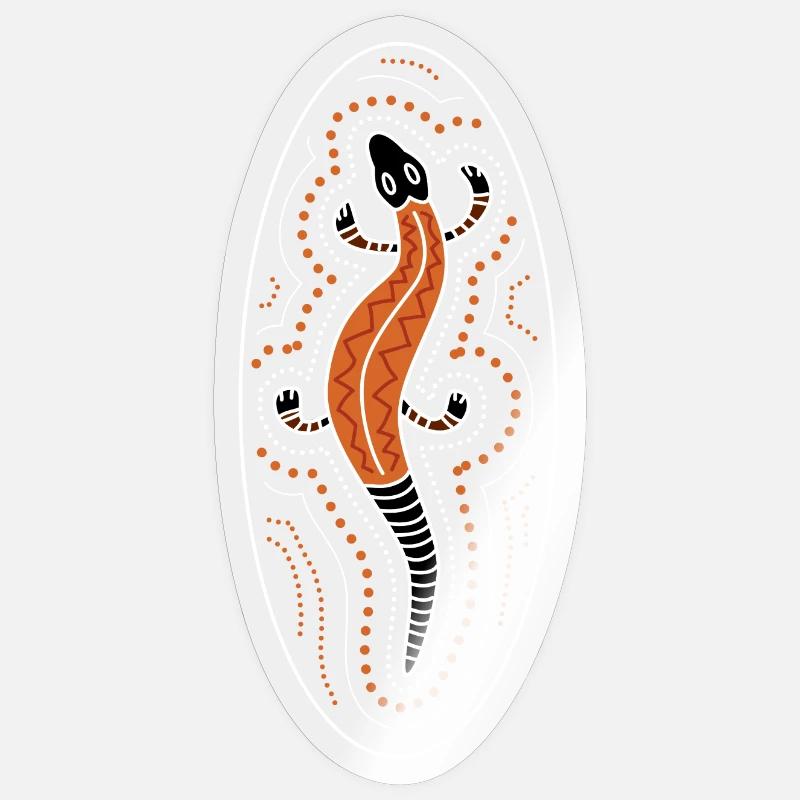 lizard - Sticker size S (10 x 10 cm) - transparent glossy