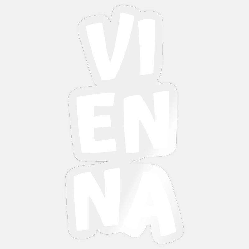 Vienne - Sticker taille S (10 x 10 cm) - brillant transparent