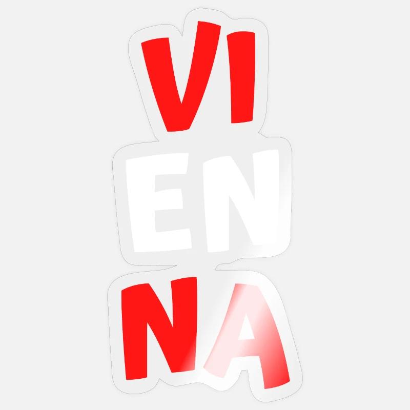 Vienna - Sticker size S (10 x 10 cm) - transparent glossy