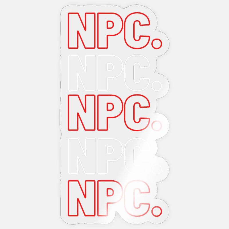 NPC - Sticker size S (10 x 10 cm) - transparent glossy