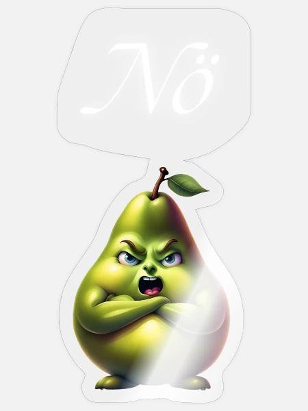 Leuchtender Zorn - Sticker Größe S (10 x 10 cm) - Transparent glänzend