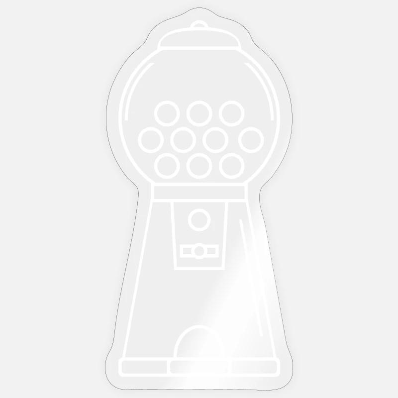 Machine à chewing-gum Sticker taille S (10 x 10 cm)