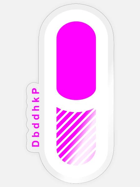 dbddhkp - Sticker Größe S (10 x 10 cm) - Transparent glänzend