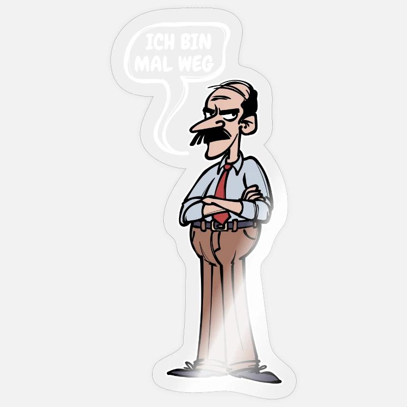 Ruhestand Senior Lebensabend Abschied Statement - Sticker Größe S (10 x 10 cm) - Transparent glänzend