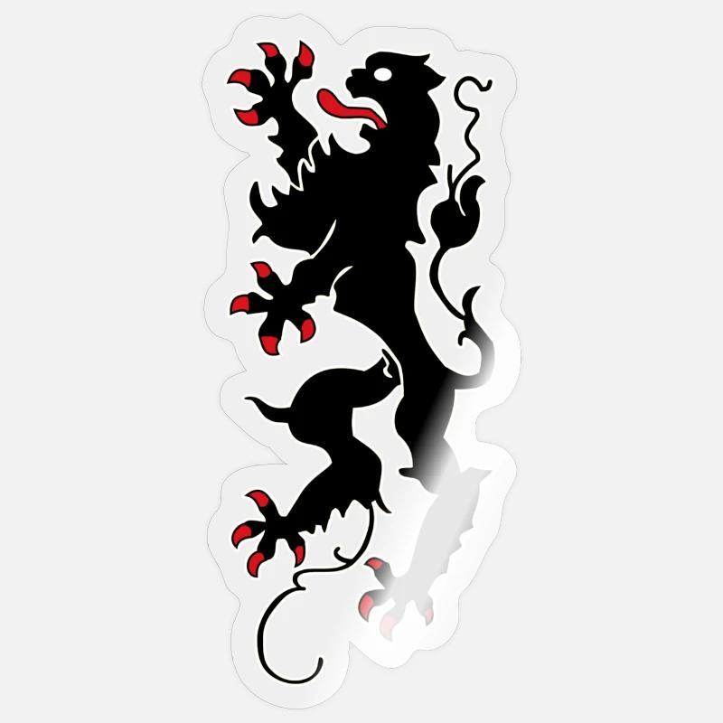 Chemnitz Lion - Chemnitz - Sticker taille S (10 x 10 cm) - brillant transparent