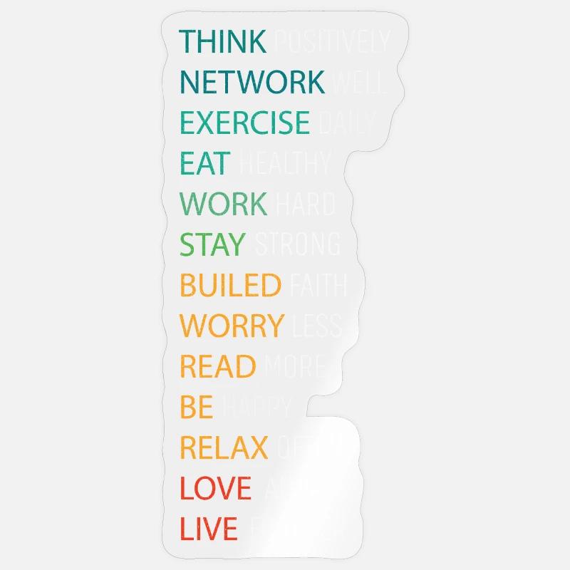 THINK POSITIVE Sticker size S (10 x 10 cm)