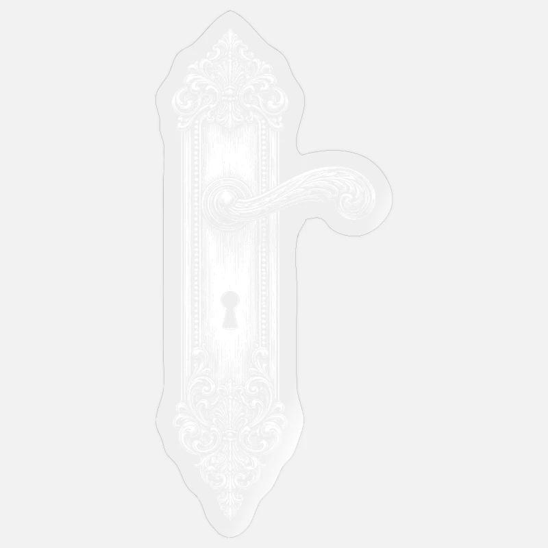 Serrurier - Sticker taille S (10 x 10 cm) - brillant transparent