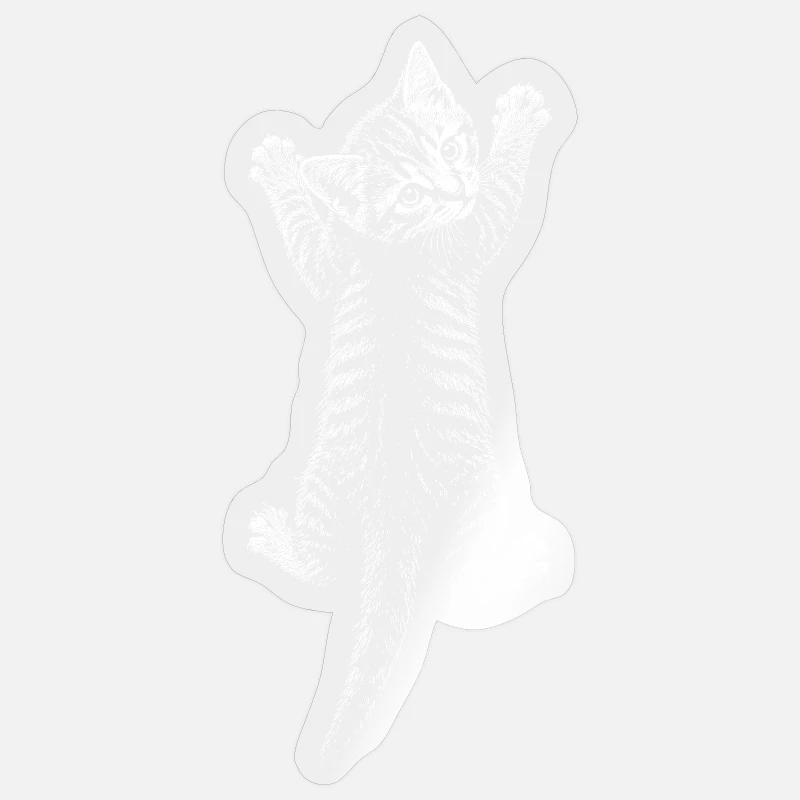 Kitten - Sticker size S (10 x 10 cm) - transparent glossy
