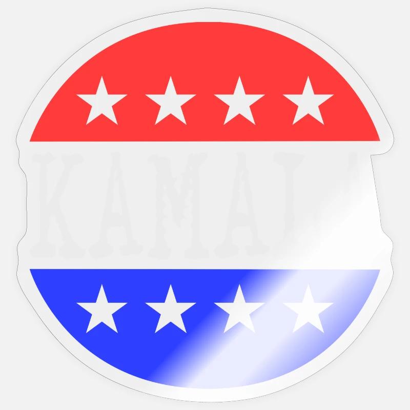 Kamala - Sticker taille S (10 x 10 cm) - brillant transparent