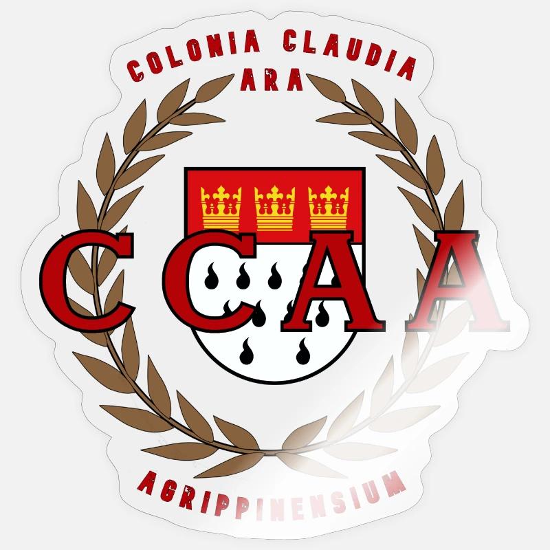 Köln - Cologne - CCAA - Sticker size S (10 x 10 cm) - transparent glossy