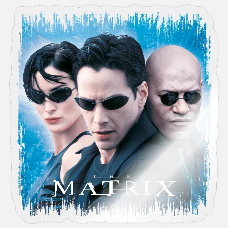 Matrix Trinity Neo et Morpheus Sticker taille S (10 x 10 cm)