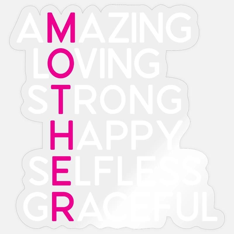 Die beste Mutter aller Zeiten - Sticker Größe S (10 x 10 cm) - Transparent glänzend