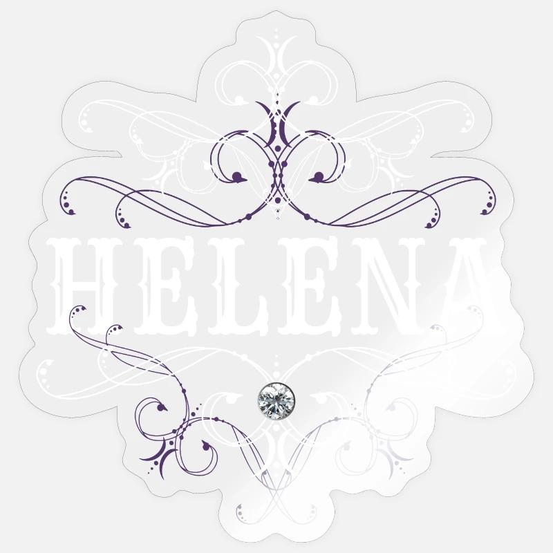 Helena Surname First Name Personalized Sticker size S (10 x 10 cm)
