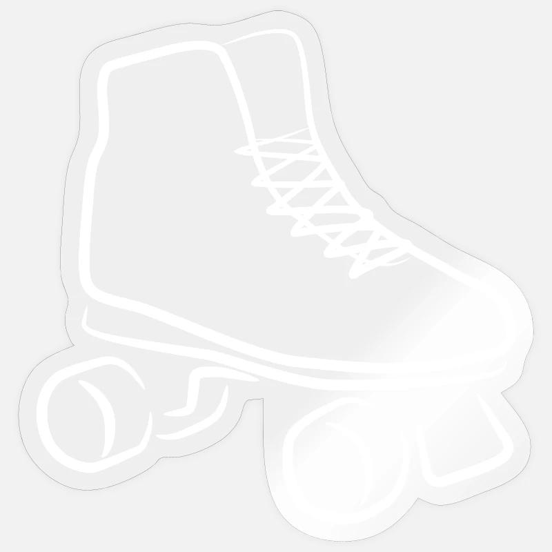 Roller Skates Drawing Sticker size S (10 x 10 cm)