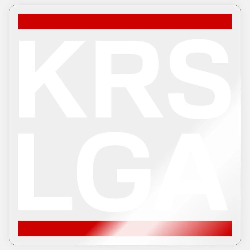 KREISLIGA weiß - Sticker Größe S (10 x 10 cm) - Transparent glänzend