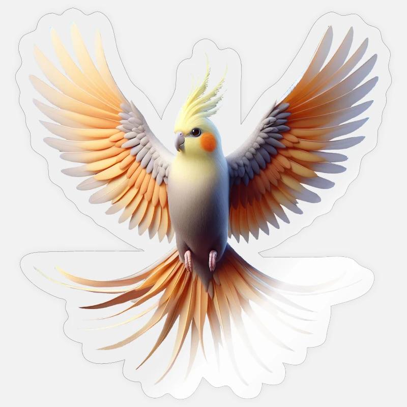 Calopsitte (20) Sticker taille S (10 x 10 cm)