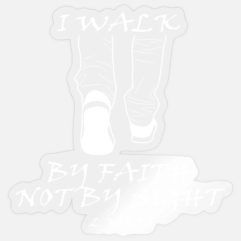 Inspirational sneaker message Sticker size S (10 x 10 cm)