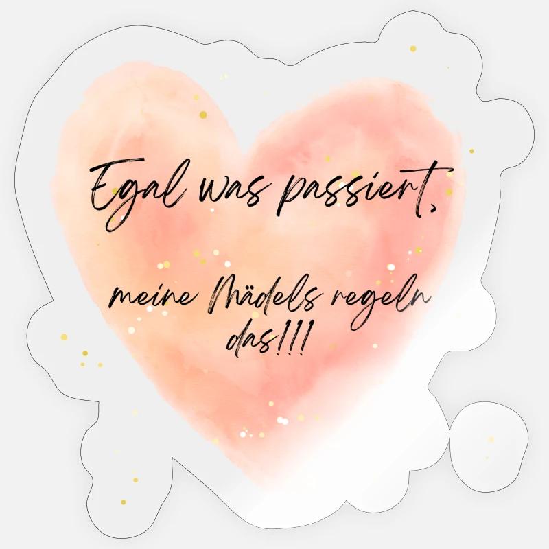 Quoi qu’il arrive, mes filles s’en occupent Sticker taille S (10 x 10 cm)