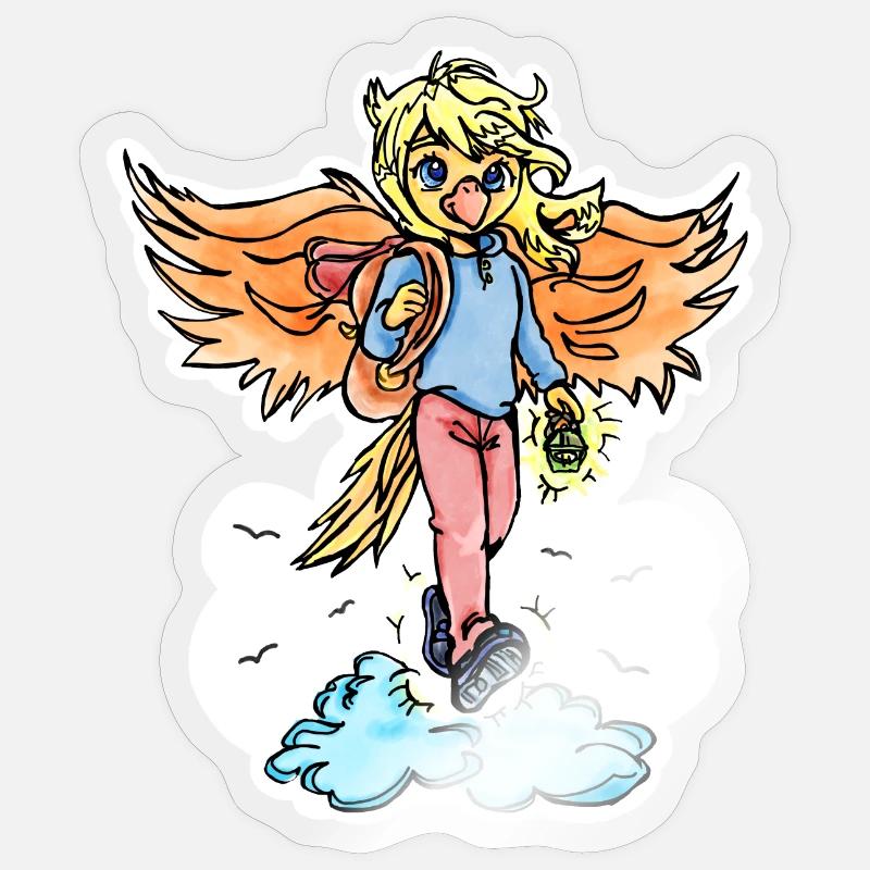 Migration vers le cloud - Sticker taille S (10 x 10 cm) - brillant transparent