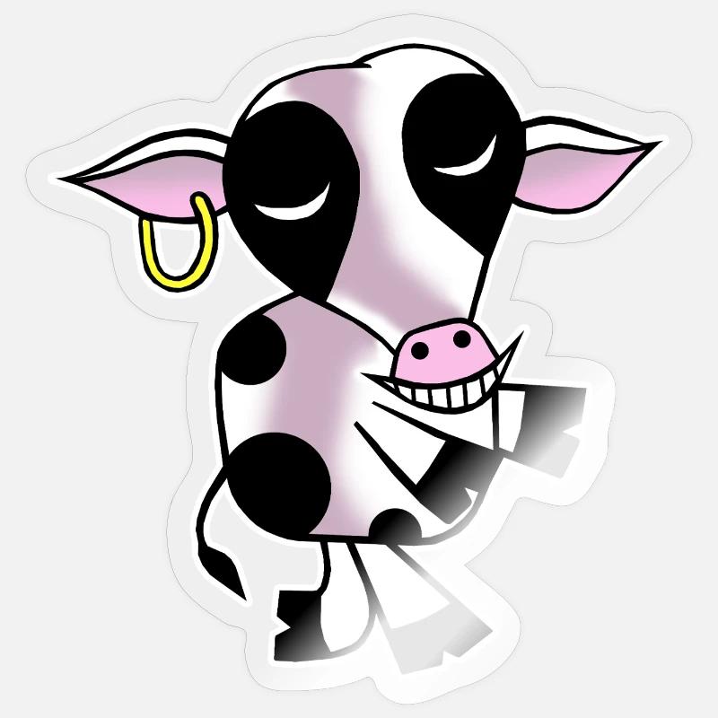 Vache d’accueil Sticker taille S (10 x 10 cm)