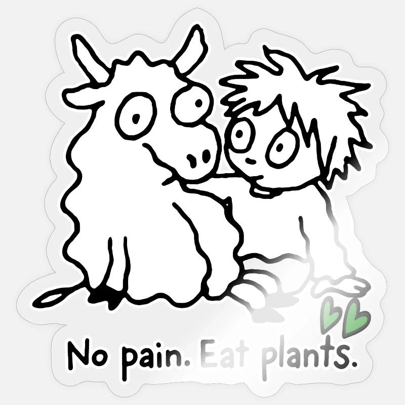 Esse Pflanzen - Sticker Größe S (10 x 10 cm) - Transparent glänzend