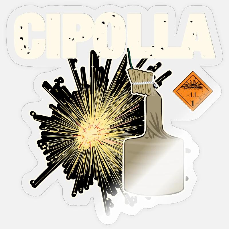 Cipolla Pyro Sticker size S (10 x 10 cm)