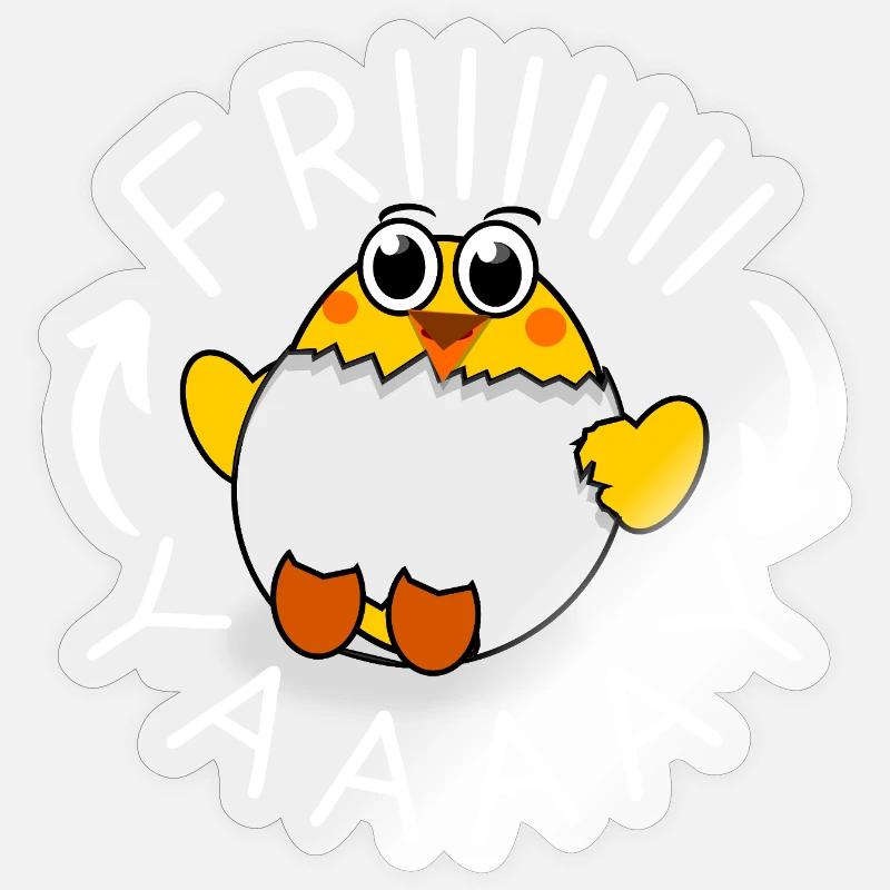 Vendredi Sticker taille S (10 x 10 cm)