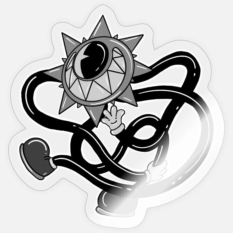 Besänftigt die Sonne - Sticker Größe S (10 x 10 cm) - Transparent glänzend